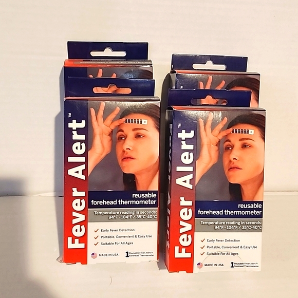 FEVER ALERT Reusable Forehead Thermometer for kids adults babies boys girls - Picture 2 of 3